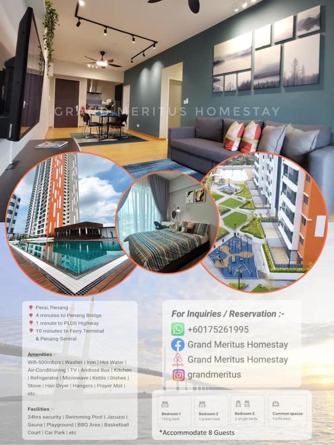 Grand Meritus Homestay @Penang เพราย ภายนอก รูปภาพ